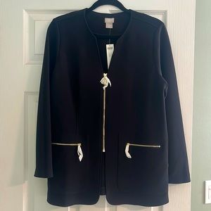 Brand new Chicos zip front jacket